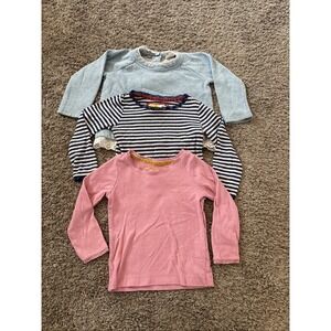 Mini Boden girls Long Sleeve Shirt Top lot of 3 EUC size 3-4Y